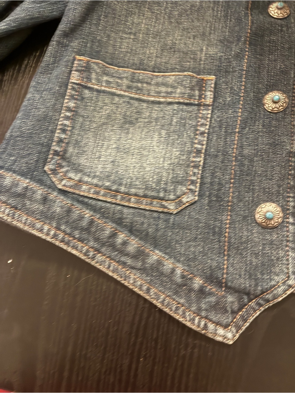 Ralph Lauren Vintage-Style Indigo Denim Jean Jacket - Picture 3 of 5